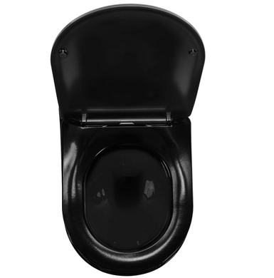 Підвісний унітаз REA CARLO FLAT MINI GOLD BLACK *