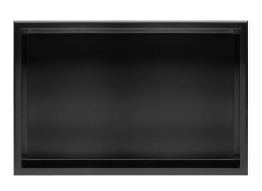 Встраиваемая полка REA 30X60 BLACK MATT с ободком