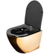 Підвісний унітаз REA CARLO FLAT MINI GOLD BLACK *