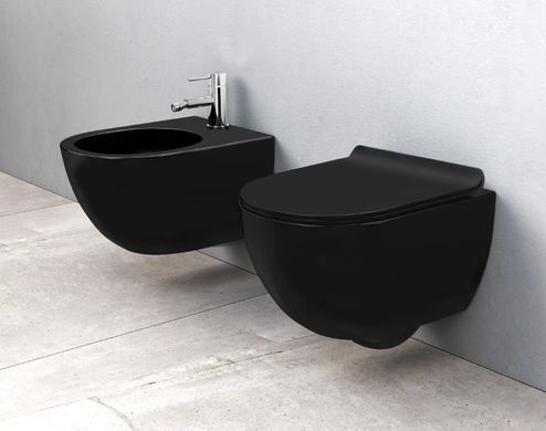 Підвісне біде REA CARLO MINI BLACK MATT *