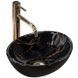 Умывальник (раковина) REA SOFIA MINI BLACK MARBLE SHINY накладной